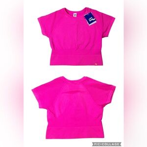 🆕 JoyLab | Seamless Crop Top | Short Sleeve | Athletic | Stretchy Activewear |